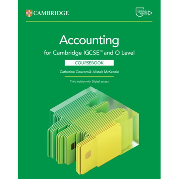 Cambridge IGCSE™ and O Level Accounting Coursebook 3rd Edition with Digital Access (2 Years)