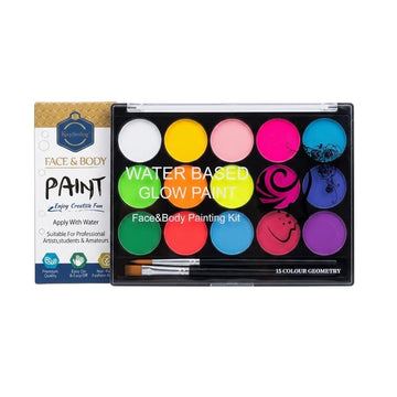 Keep Smiling Face & Body Paint Set of 15 Colours
