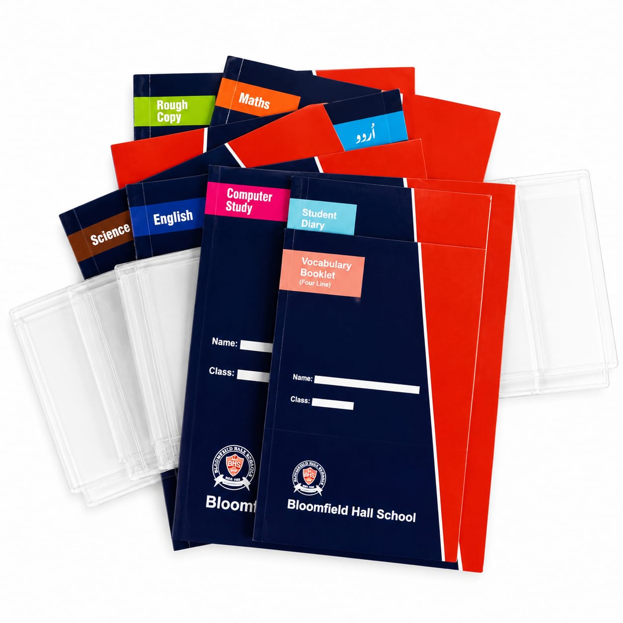 BHS Class 3 (6 Notebooks+Vocablulary+Diary with Covers)