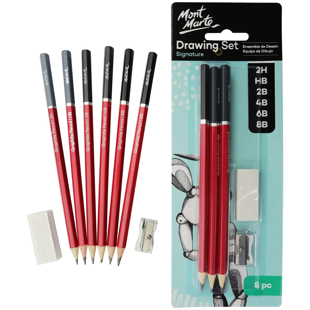 MONT MARTE DRAWING SET SIGNATURE 8PCS PACK