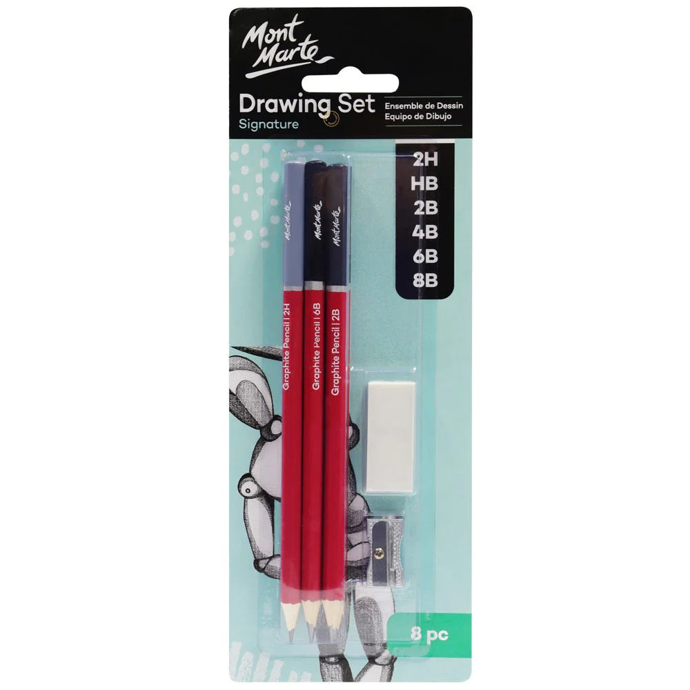 MONT MARTE DRAWING SET SIGNATURE 8PCS PACK