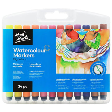 MONT MARTE Watercolour Markers Signature 24pc