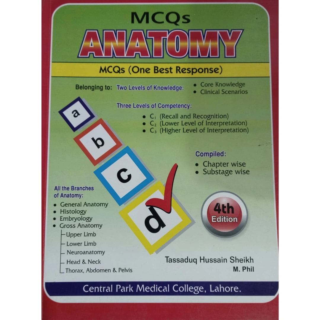 MCQs Anatomy (One Best Response)