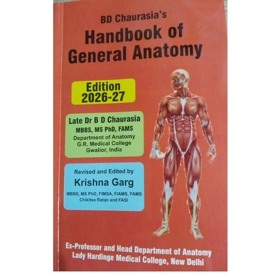 Handbook Of General Anatomy By Bd Chaurasia (9th Edition) – Fareed Book ...