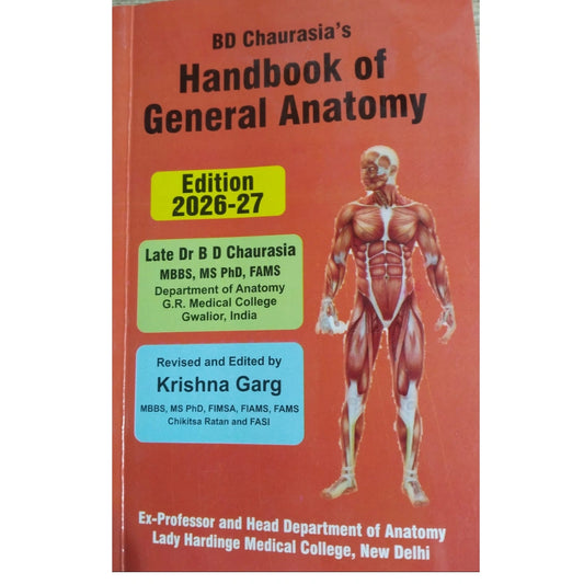 Handbook Of General Anatomy By Bd Chaurasia (9th Edition)