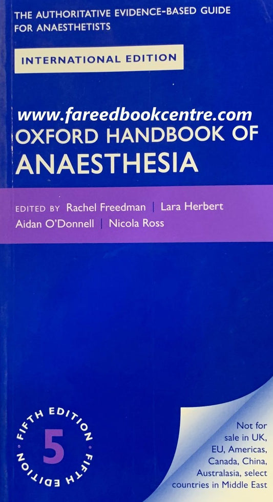 Oxford Handbook Of Anaesthesia 5th Edition