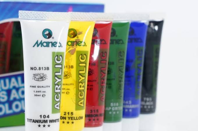 Maries Fine Quality Acrylic Paints Set of 6